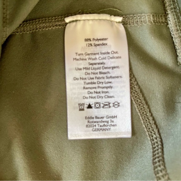 NWT Eddie Bauer: Women's Trail Adventure High Rise Pants, Dark Loden, Size M - Picture 14 of 16